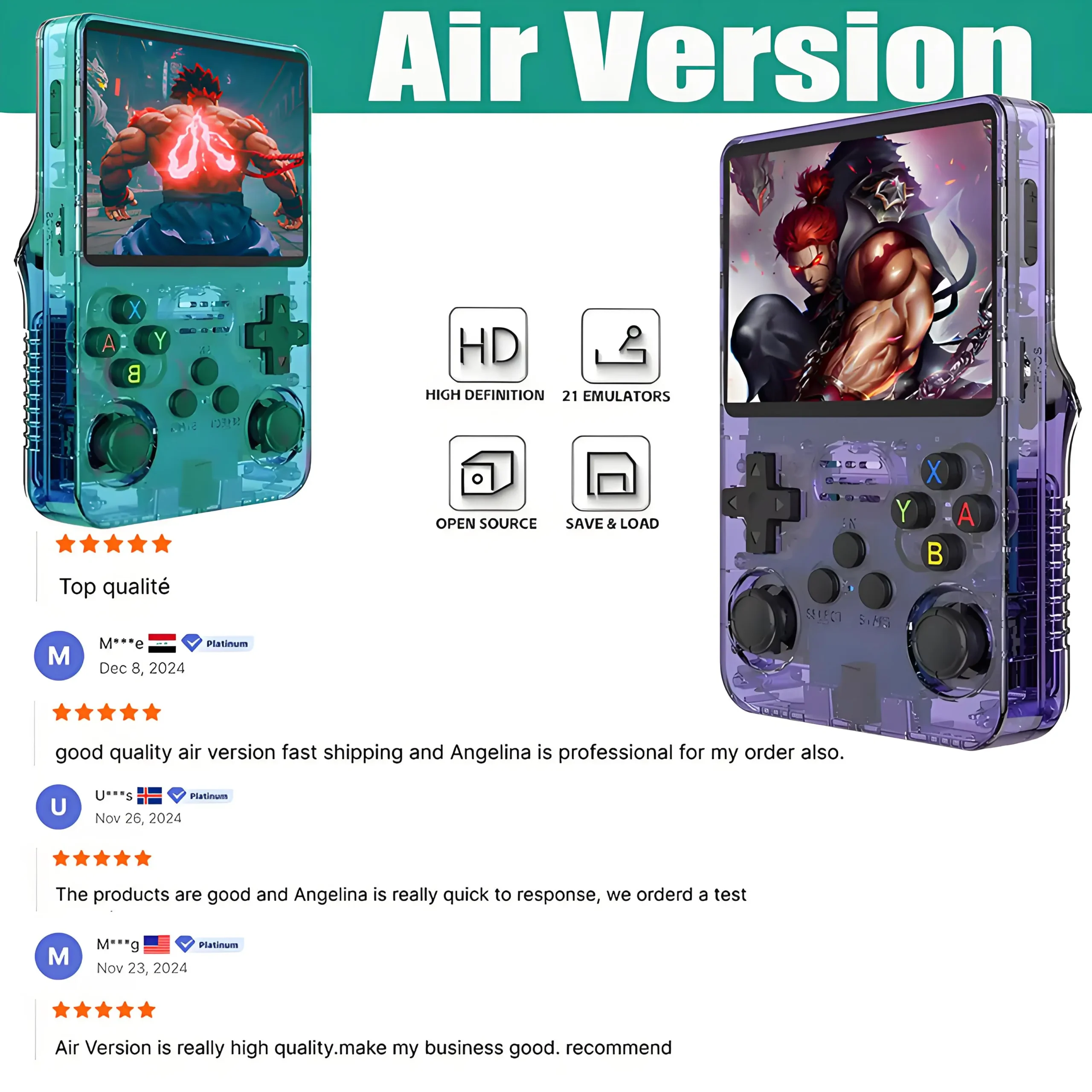 2026 New Air Version RGB20S RG35XX X6 R36S Mini Retro Hand Held Console Game Video Game - 图片 2