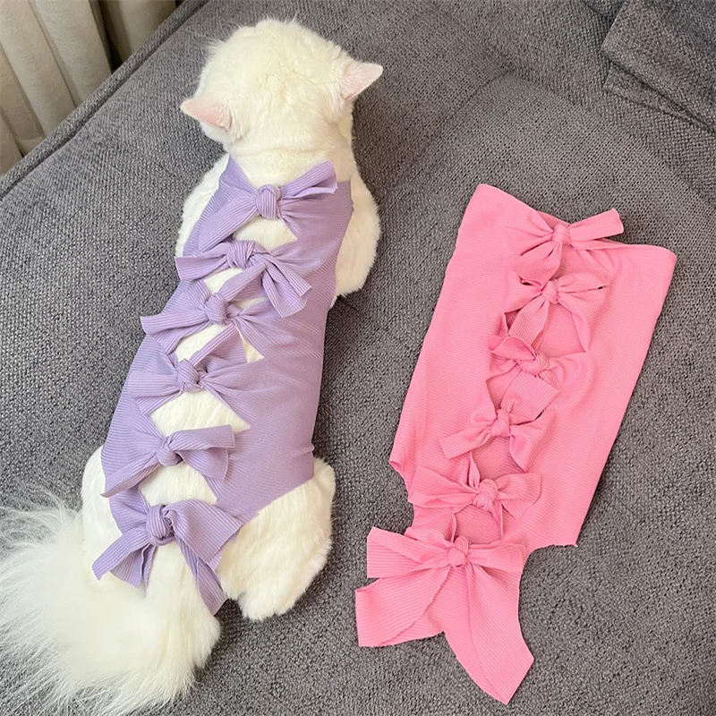 Cat Recovery Suit Surgery Anti-Lick Breathable Wholesale Cute Cat Clothes - Image 2