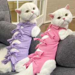 Cat Recovery Suit Surgery Anti-Lick Breathable Wholesale Cute Cat Clothes