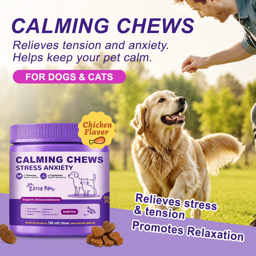 Calming Support Soft Chews for Dogs and Cats, Chicken Flavor, 180 Count - Image 2