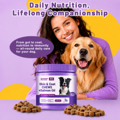 Skin & Coat Soft Chews for Dogs, Chicken Flavor, 180 Countc