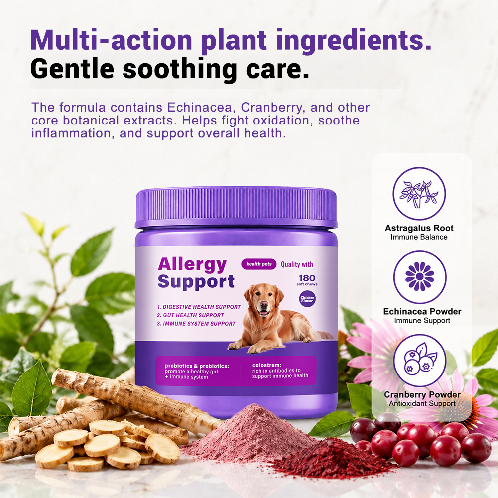 Allergy Support Soft Chews for Dogs and Cats, Chicken Flavor, 180 Count - Image 4