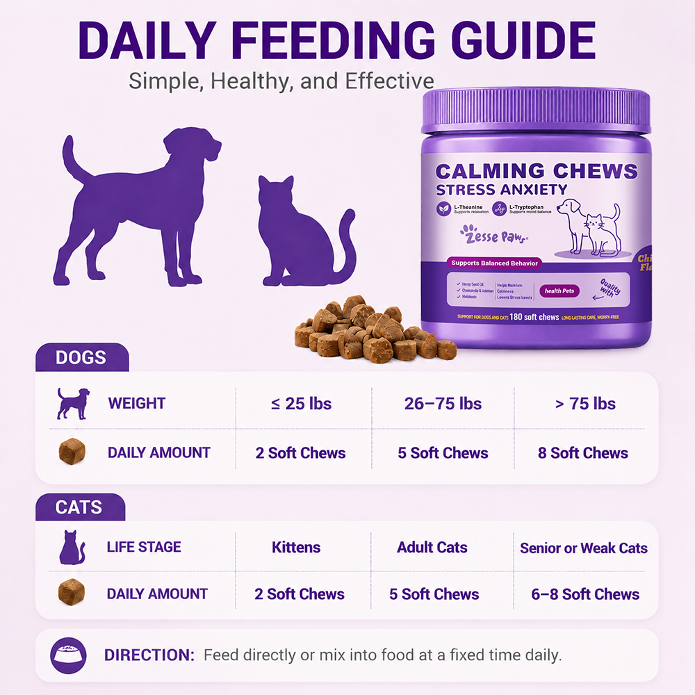 Calming Support Soft Chews for Dogs and Cats, Chicken Flavor, 180 Count - Image 8