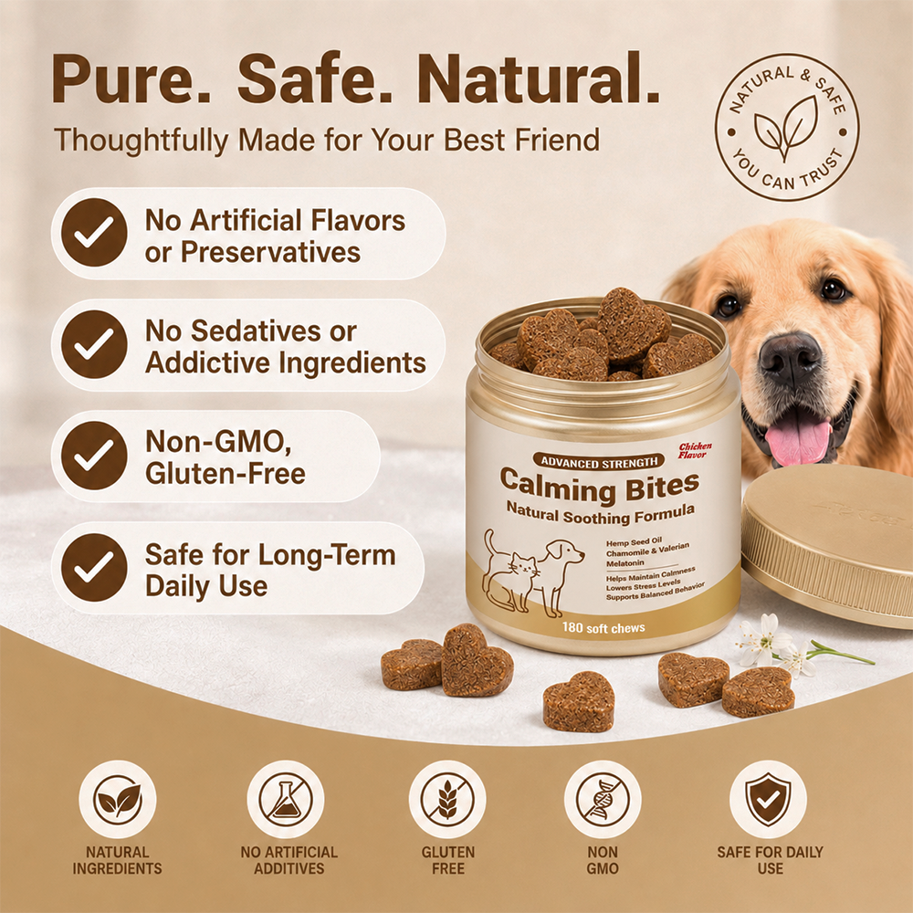 Calming Bites Soft Chews for Dogs and Cats, Chicken Flavor, 180 Count - Image 9