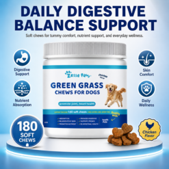 Green Grass Soft Chews for Dogs, Chicken Flavor, 180 Count