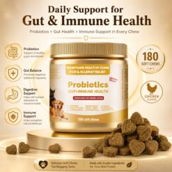 Digestive Health Soft Chews for Dogs and Cats, Chicken Flavor, 180 Count